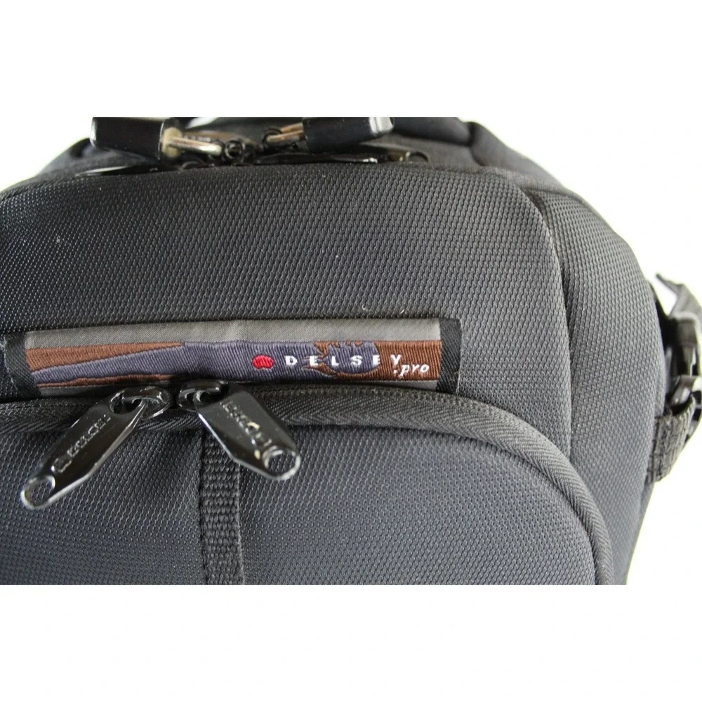 Delsey Pro Digital Camera Backpack Black Heavy Durable with Lots of Pockets